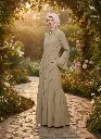 Stylish polyester abaya burqa neutral tones modest fashion trending design