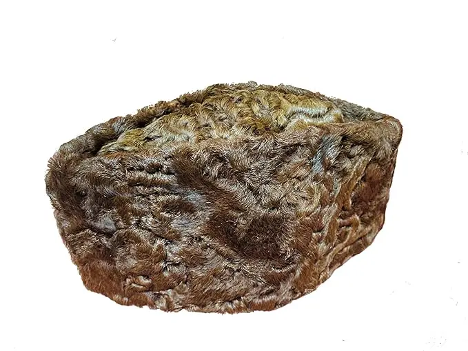 brown karakul cap