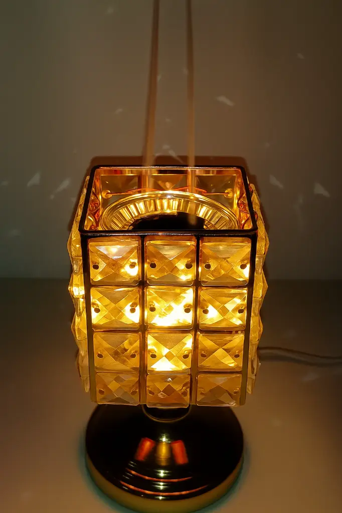 Premium electric bakhoor burner LED light oud incense diffuser safe modern design