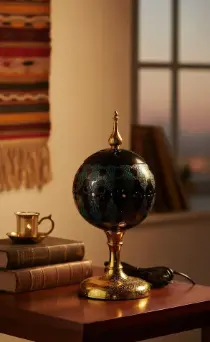 Luxury ceramic electric bakhoor burner sleek black finish premium aroma diffuser