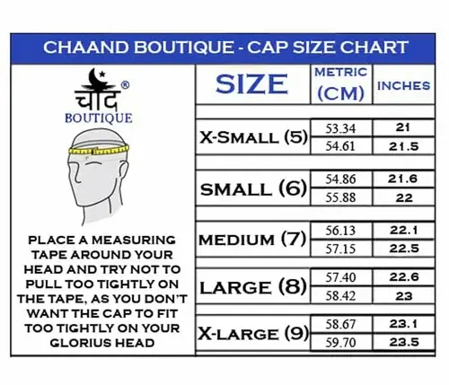 Winter Caps Size Chart