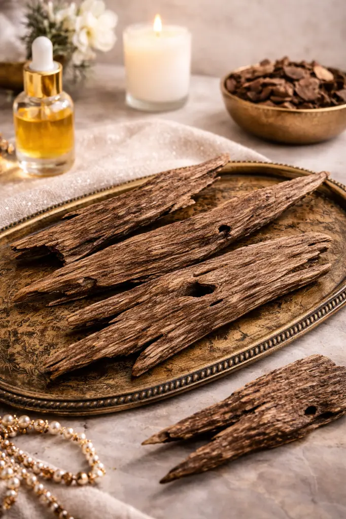 Naturally infected agarwood