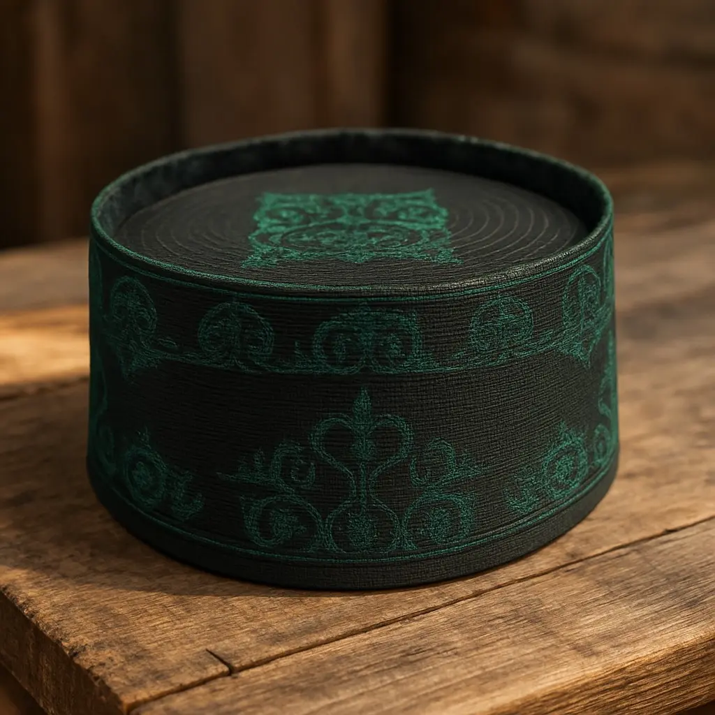 Fancy Barkati Cap – Ala Hazrat Hat Islamic Prayer Topi for Men | Cotton Embroidered Namaz Cap, Muslim Kufi Hat, Traditional Festival Wear