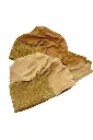 MiYA – Premium Stretchable Turban Hijab for Women | Dual Tone Gold & Camel Color | Soft Jersey Fabric with Glitter Band | Ready to Wear Headwrap for Women & Girls