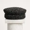 Greyish Black Kashmiri Elite Round Karakul Cap | Handmade Wool Ambassador’s Hat | Traditional Kashmiri Topi for Men | Cultural Heritage Winter Headwear