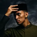 MiYA Fragrance & Fashion Traditional Malaysian Songkok | Islamic Prayer Cap | Foldable Velvet Worship Hat