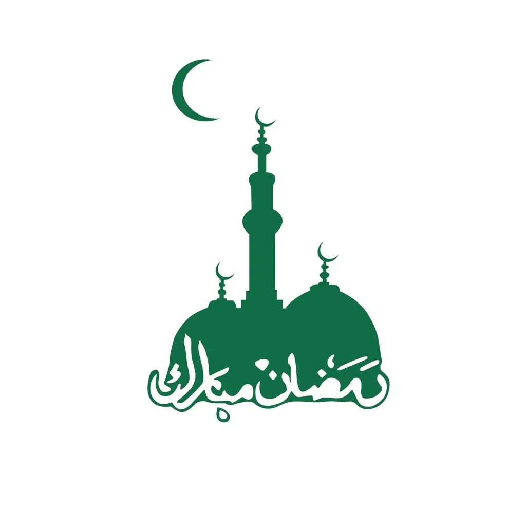MiYA Fragrance & Fashion Ramadan Mubarak Gumbad-e-Khadra Wall Sticker | Self-Adhesive Islamic Décor