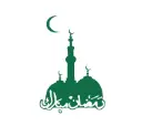 MiYA Fragrance & Fashion Ramadan Mubarak Gumbad-e-Khadra Wall Sticker | Self-Adhesive Islamic Décor