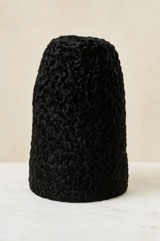 MiYA Handmade Persian Lamb Cossack Winter Hat – Traditional Astrakhan Karakul Ushanka Style Headwear | Genuine Fur Russian Shepherd Cap with Cotton Lining for Men