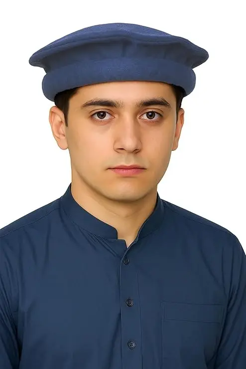 MiYA Wool Afghani Pakol Cap for Men – Traditional Pashtun Tribal Hat from Afghanistan & Kashmir | Foldable, Handmade, Winter-Friendly Cultural Headwear
