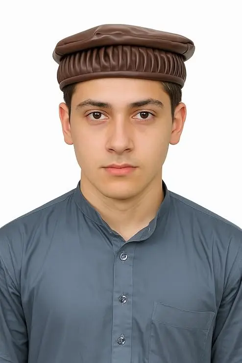 MiYA Afghani Artificial Leather Pakol Cap for Men – Traditional Pathani Peshawari Topi | Handmade Ethnic Winter Headwear from Afghanistan & Kashmir | Foldable, Durable & Comfortable Cultural Cap