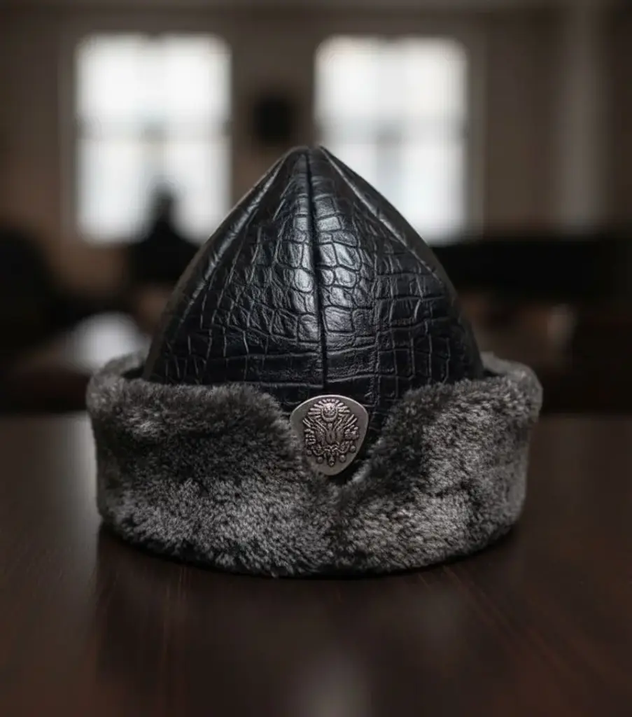 MiYA - Winter Ertugrul Ghazi : Faux-Leather Turkish Cap – Dirilis Ertugrul Tribute - Ramadan Gift -->Kaayi Qabila - Ottoman Empire
