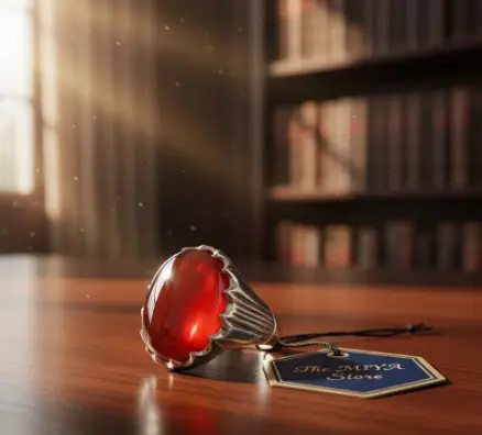 MiYA Fancy Silver Ring with Yamani Aqeeq – Premium Handcrafted Gemstone Jewelry | Authentic Healing Stone Ring | All Sizes Available