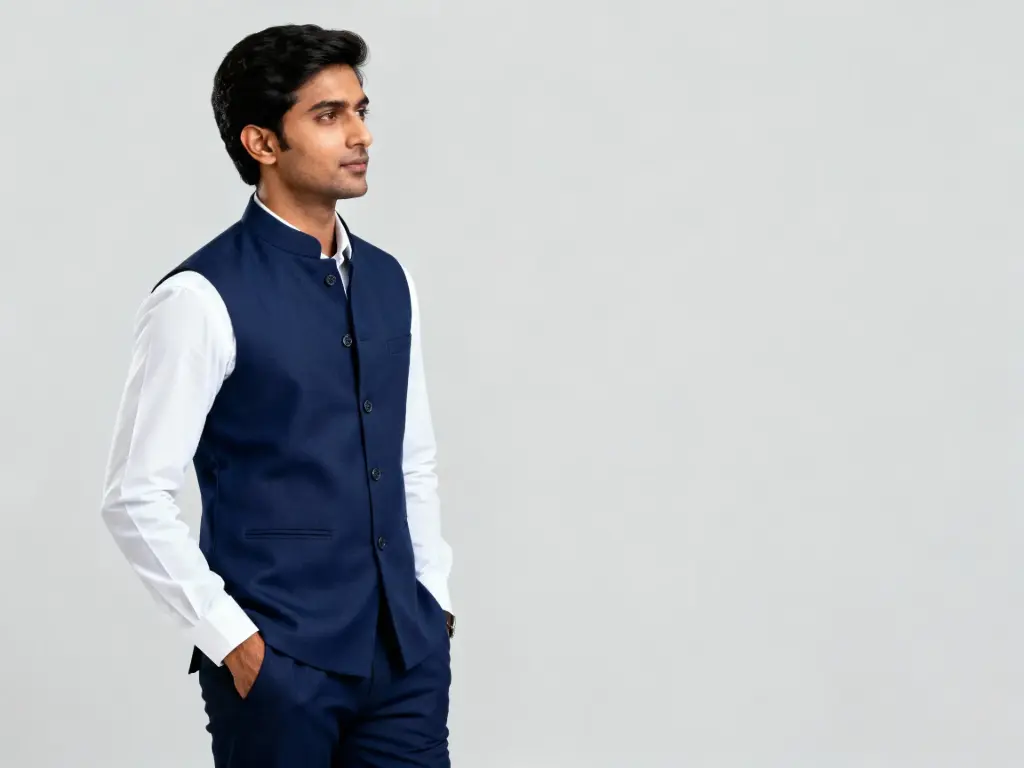 MiYA Signature Bandi – Classic Cotton Nehru/Modi Waistcoat for Men | All-Occasion Ethnic & Formal Koti 