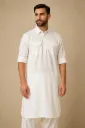 MiYA Classic – Men’s Cotton Blend Regular Fit Pathani Kurta | Mid-Thigh Elegance for Festivals & Ethnic Events 