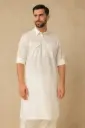 MiYA Classic – Men’s Cotton Blend Regular Fit Pathani Kurta | Mid-Thigh Elegance for Festivals & Ethnic Events 