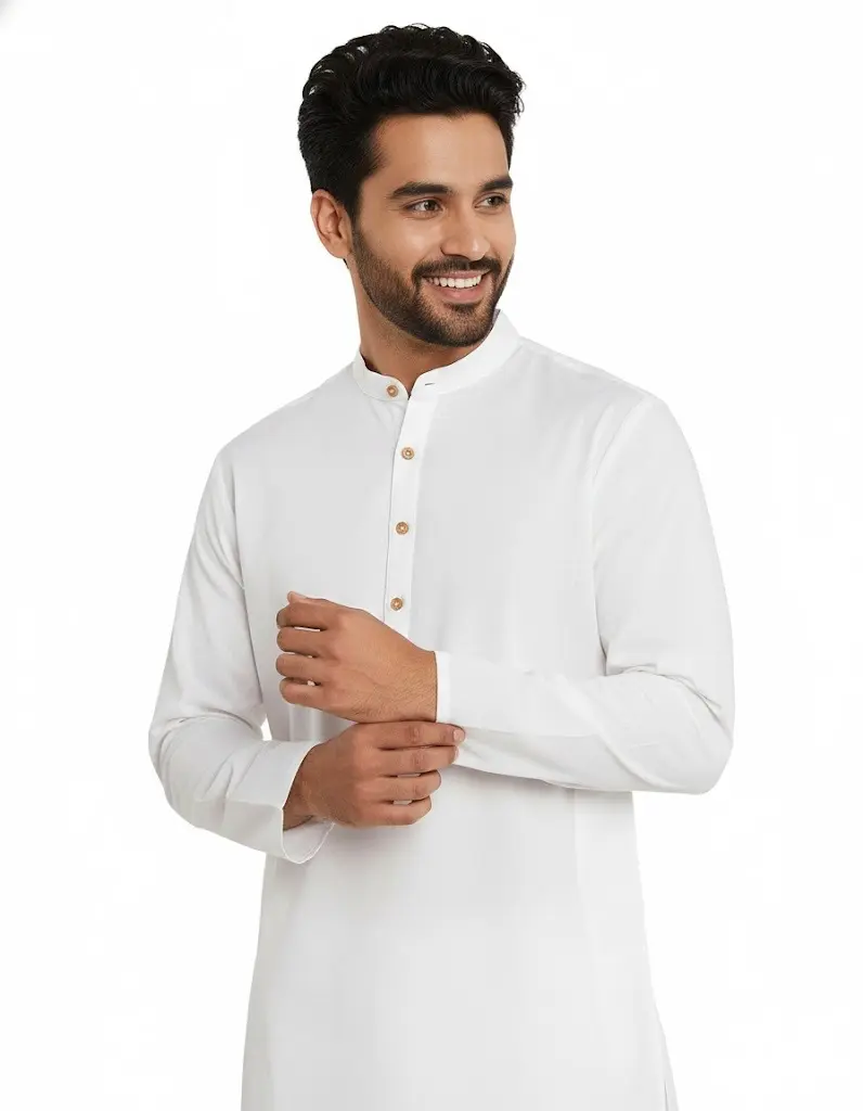 MiYA Signature Cotton Long Kurta & Pant Set for Men – Casual, Comfortable, Heritage-Inspired Ethnic Wear (Regular Fit, Plus Sizes)