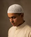 M i Y A ™ – Authentic [IMPORTED] Bangladeshi Hand-Knitted Cotton Kufi | Khaliji Style Prayer Cap | 100% Pure Cotton Namaz Topi - MiYA Heritage - Free Size - Pack of 6 Kufi(s)