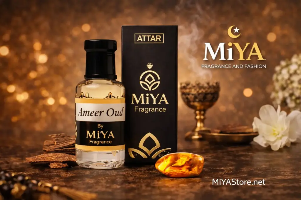 MiYA Ameer Oud Attar | Premium Arabic Blend Oud Perfume | 12ml Long-Lasting Roll-On Fragrance 