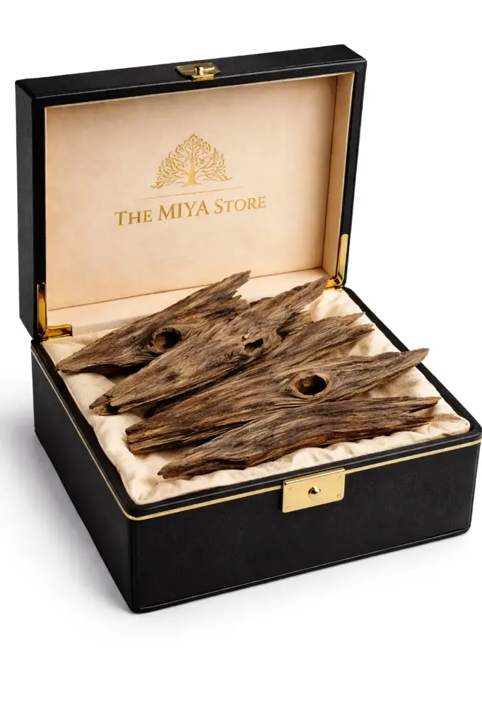 M i Y A ™ – Tripura Oud Agarwood | Double Super Grade | Wild-Harvested Kadamtala | 100% Natural Hindi Oudh | Mysterious Oriental Aroma