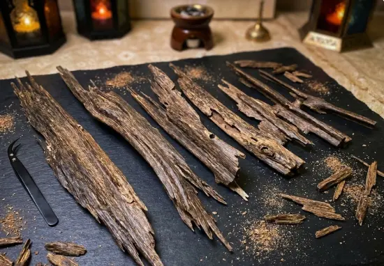 M i Y A ™ – Panisagar Tripura Triple+ Agarwood Heartwood Chips | 100+ Year Old Wild Single Tree Harvest | Premium Resin-Rich | November 2021 | Geo-Specific Terroir  (12 Grams)