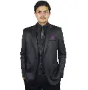 Hand-Stitched Tuxedo | Men's Black Suit : 3 Piece 