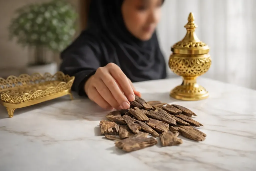 🌟 M i Y A™ – Limited Edition Hindi Agarwood Chips | Premium Bakhoor Oud Wood from Kadamtala, Tripura | Sacred Room Fragrance | Deep Woody Resinous Profile 🌟