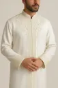 Luxury Prayer Jubba – Embroidered Thobe for Men | Lightweight Elegant Prayer Robe for Special Days | Curated by Aman MiYA