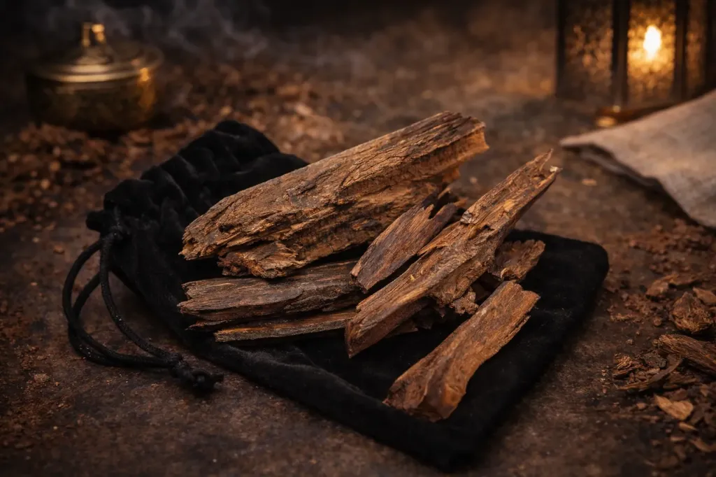 M i Y A™ - Natural Hindi Nagaland Agarwood Chips – AA Super Grade Pure Resin Oudh Wood | Forest Honey & White Pepper Profile | Northeast India (2 Grams)