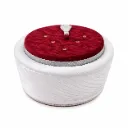 MiYA Royal Imama Shareef 2026 – Silver Maroon Turkish Turban Cap | Peer Saqib Shami Style