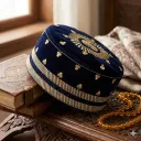 MiYA Soofi Knit Kufi Cap – Black Stretchable Prayer Topi (Eid Edition 2026)