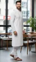 MiYA Select – Men’s Chikankari Embroidered Kurta & Pyjama Set | Traditional Craftsmanship Meets Contemporary Comfort