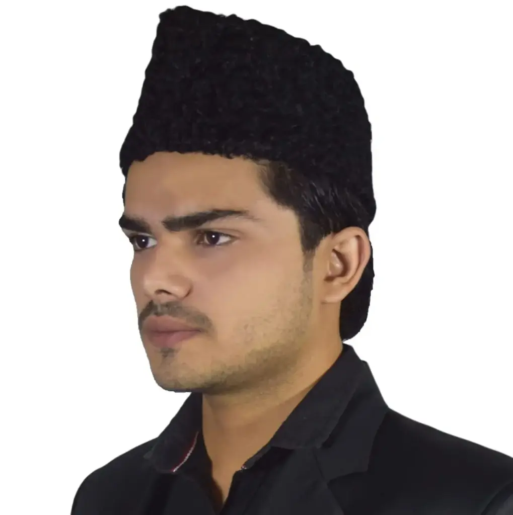 Handmade Premium Karakul Jinnah Cap – Authentic Astrakhan Paan-Shape Karakuri Hat for Men, Traditional Islamic Wool Headwear Inspired by Quaid-e-Azam Style (Xtraa-Small-5)