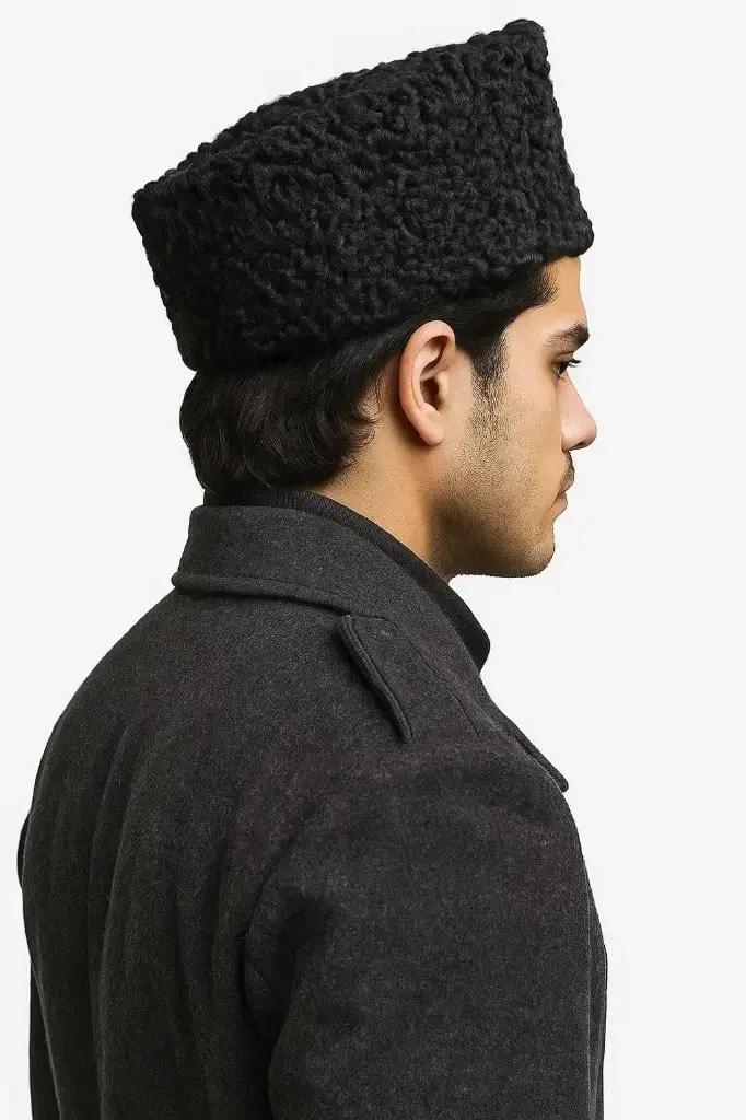 Persian Lamb Ambassador Pie Hat – Premium Karakul Fur Hat