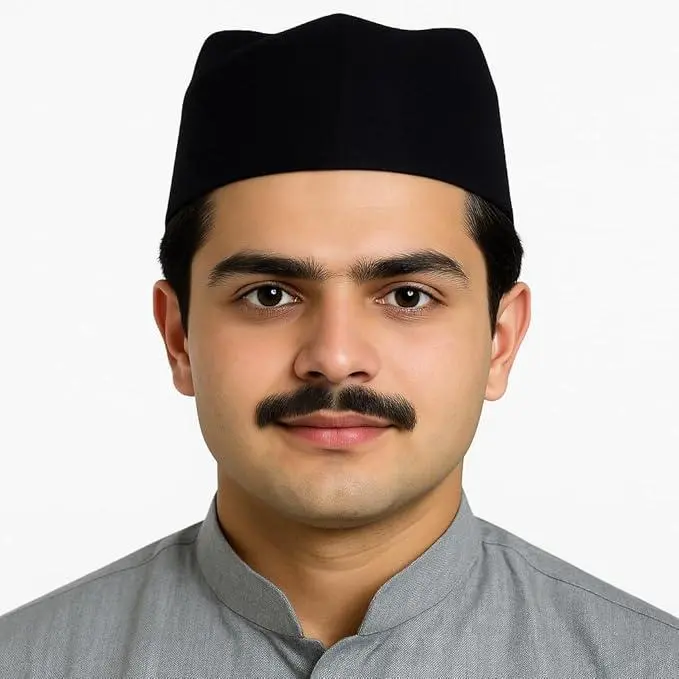 Ajmer Sharif Khwaja Garib Nawaz Islamic Fold Cap | Muslim Prayer Hat | Folded Lines Cap | Ajmeri Topi | Islamic Headwear