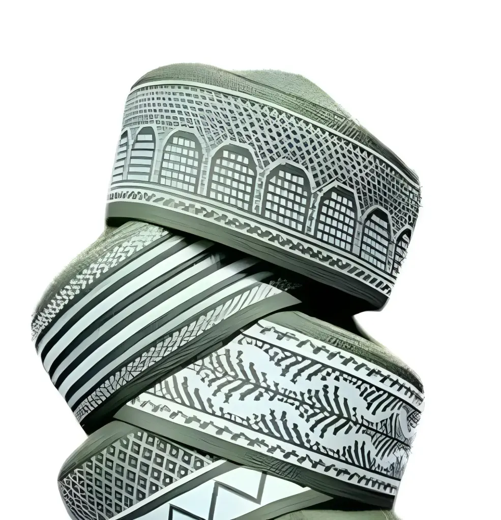 Green Namaz Topi : Prayer Hat - Takke Cap - Salah / Salat - Islamic Pray Salaat - Muslim Gift