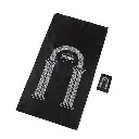 MiYA - Lightweight Travel Prayer Mat – Waterproof & Anti-Slip Sajadah with Pouch (Black, Polyester, Standard Size)