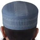 Blue Prayer Hat - Takke - Salah Cap - Handmade - Muslim