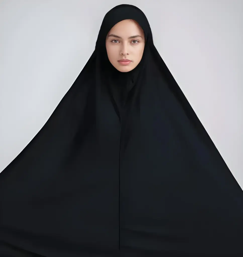 Syrian Hijab X-Large – Ready-to-Wear Magnet Instant Hijab | Plain Jersey | Perfect for Pilgrimage & Daily Use