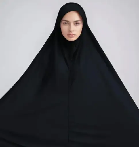 Syrian Hijab X-Large – Ready-to-Wear Magnet Instant Hijab | Plain Jersey | Perfect for Pilgrimage & Daily Use