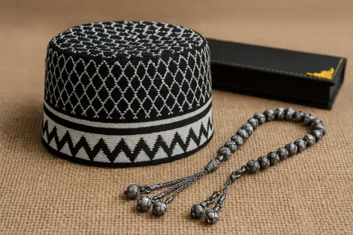 Sterling Silver Tesbih – Handmade Islamic Rosary | Luxury Gift for Him
