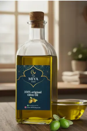 MiYA Olive Oil (Zaitun Tel) 100% Natural – Blessed Sunnah Remedy | Pure Extract of Mubarak Tree | Healing Oil for Health, Skin & Hair