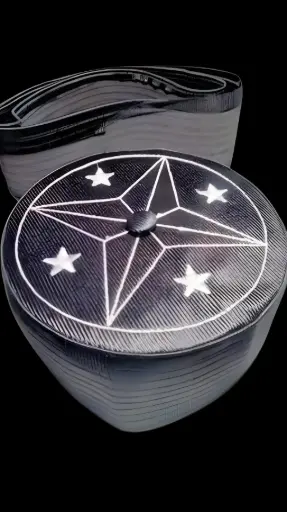 Handmade Black Round - Sufi Muslim Cap - Prayer Hat for Men