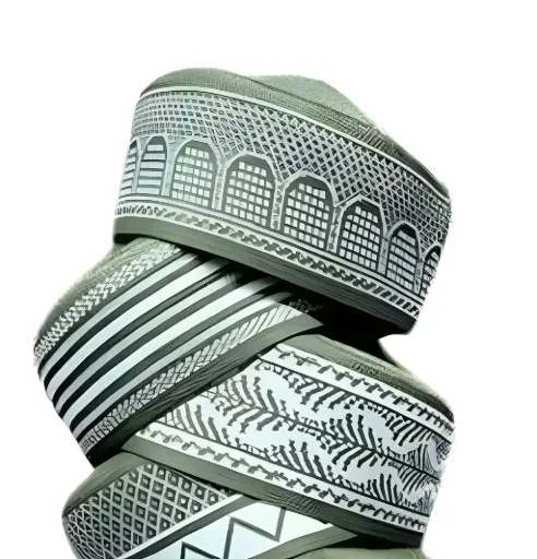 Green Namaz Topi : Prayer Hat - Takke Cap - Salah / Salat - Islamic Pray Salaat - Muslim Gift