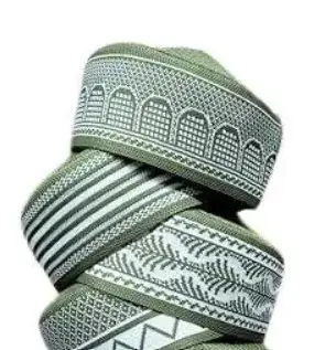 Green Namaz Topi : Prayer Hat - Takke Cap - Salah / Salat - Islamic Pray Salaat - Muslim Gift