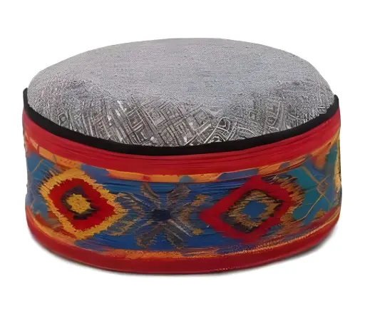 Himachal Cap – Handmade Pahadi Topi Traditional Uttarakhand Woolen : Kullu Hat Himalayan Cashmere | Ethnic Tribal Pillbox Kufi Skull Cap