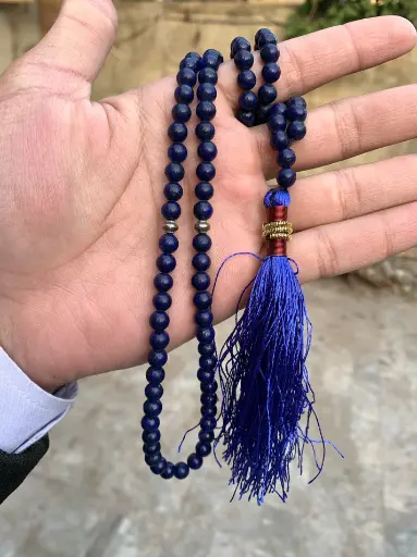 MiYA - Blue Crystal Diamond Cut Tasbih – 100 Beads